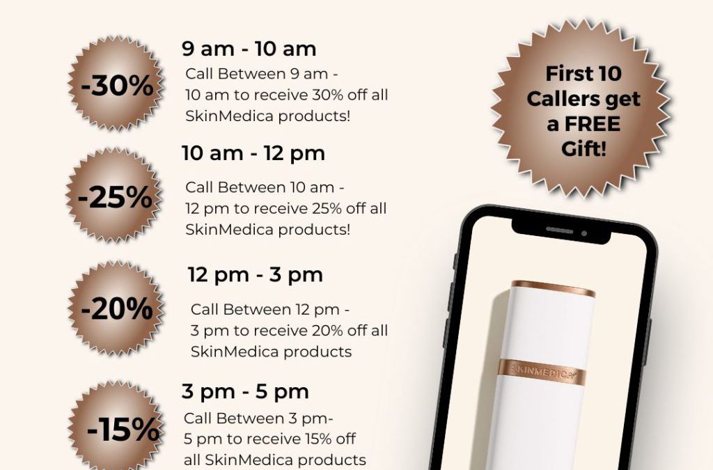 Get Up to Thirty Percent Off SkinMedica Products During Our Event